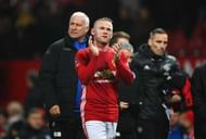 MANCHESTER, ENGLAND - JANUARY 29:  Wayne Rooney of Manchester United applauds the crowd after the Emirates FA Cup Fourth round match between Manchester United and Wigan Athletic at Old Trafford on January 29, 2017 in Manchester, England.  (Photo by Laurence Griffiths/Getty Images)